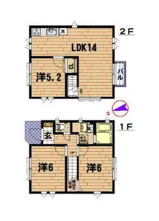 神奈川県相模原市緑区相原1【一戸建】の間取り
