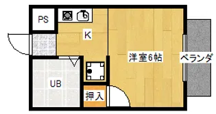 エーデルハイム並河【1階】の間取り