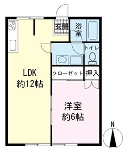シティハイム白砂 B【1階】の間取り