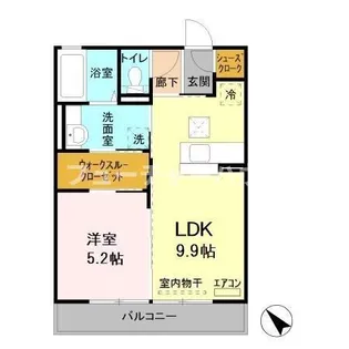 ペーシュ コモド A【1階】の間取り