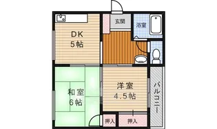 静マンション【2階】の間取り