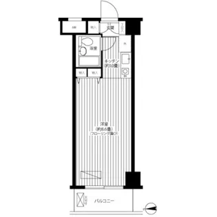 コスモリード蒲田【1階】の間取り