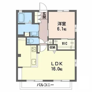ボヌールハイツ【2階】の間取り