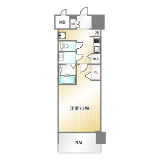 1Kの間取り画像