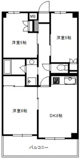 神奈川県横浜市都筑区荏田南5【マンション】の間取り