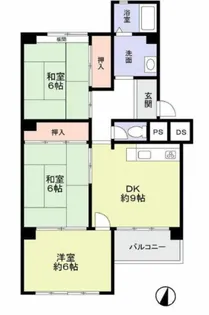塩屋住宅6号棟【4階】の間取り