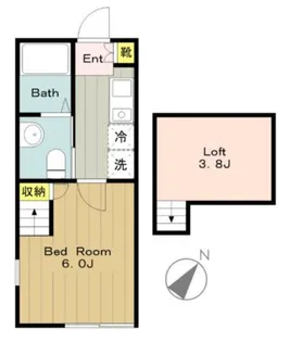 神奈川県相模原市中央区宮下本町3【アパート】の間取り