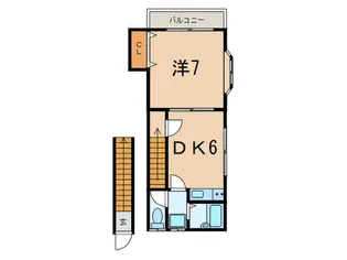 エルヴェ駒沢【2階】の間取り