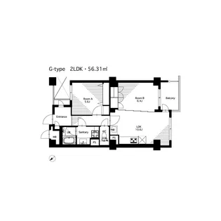 カスタネア栗平【7階】の間取り