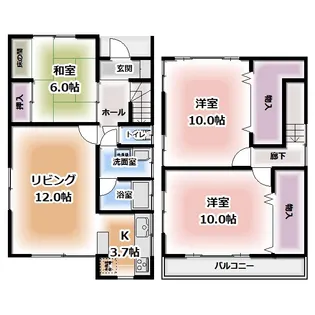 静岡県静岡市葵区東1【一戸建】の間取り