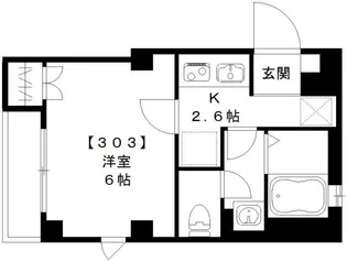 ディアマンテス新宿【3階】の間取り