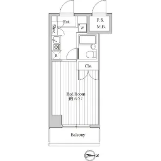 スペーシア池上【5階】の間取り