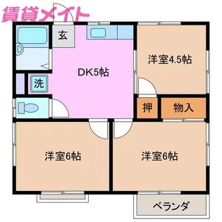 コーポのぞみ【2階】の間取り