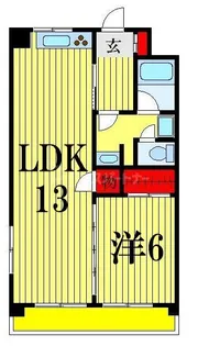 1LDKの間取り画像