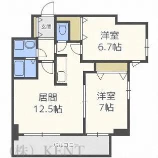 アルティ発寒【2階】の間取り