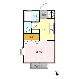 東京都町田市旭町1【アパート】の間取り