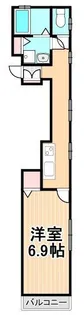 リバティ竹の塚駅前【3階】の間取り