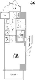 1Kの間取り画像