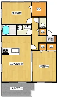 福島県郡山市富田西4【アパート】の間取り
