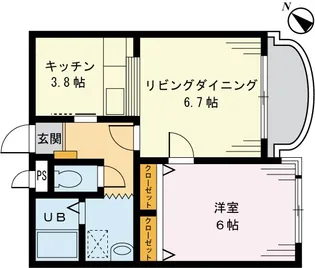 シャルム永山【2階】の間取り