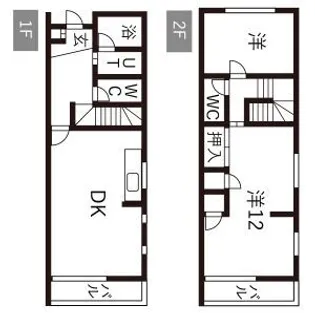 第2楠タウンハウス【1階】の間取り