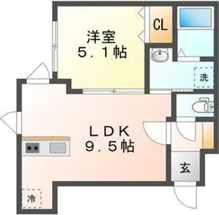 北海道札幌市中央区北一条西22【マンション】の間取り
