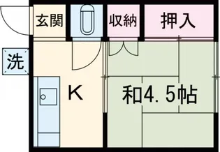 龍美荘【1階】の間取り