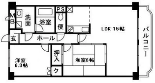 UNO PALACE【3階】の間取り