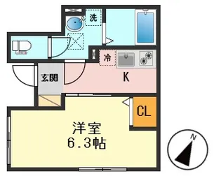 東京都葛飾区新小岩4【アパート】の間取り