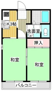 キャッスル三ツ木【1階】の間取り