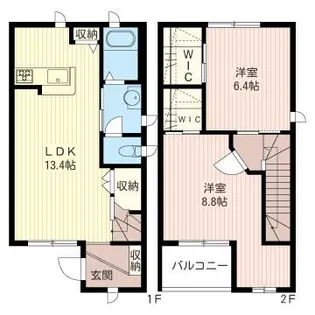 CasaフラゴリーナB【1階】の間取り