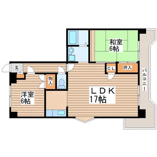 エステマール【4階】の間取り