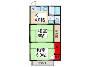 ハイツベル【2階】の間取り