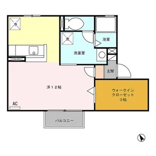 セジュールショコラ【2階】の間取り