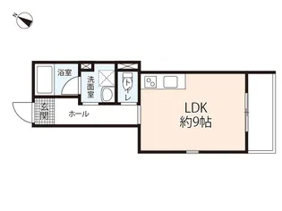 ベルヒルズ桜尾【1階】の間取り