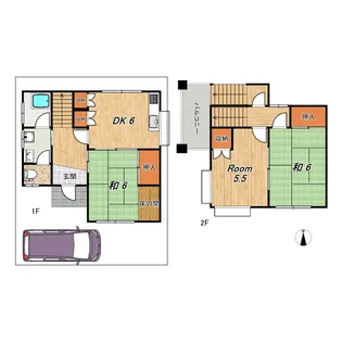 京都府京都市西京区桂御所町【一戸建】の間取り