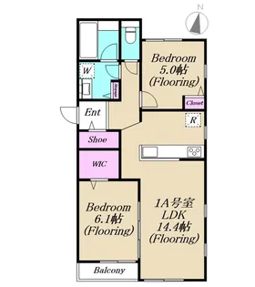 シンセイレジデンス入谷【1階】の間取り