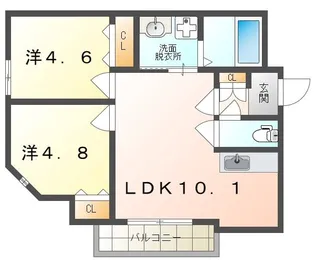 スリール明和I【2階】の間取り