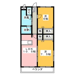 ヒーローマンションOH【1階】の間取り