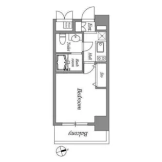 HF東新宿レジデンス【4階】の間取り