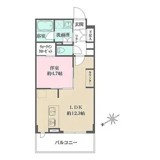 ACPレジデンス文京春日【4階】の間取り