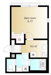 BESIDE OSHIAGE【1階】の間取り