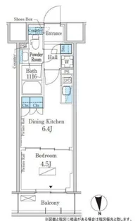 パークアクシス新宿百人町【6階】の間取り