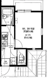 リーヴェルポート横浜杉田【2階】の間取り