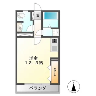 HIROSE BLDG. II【3階】の間取り