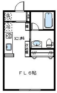 東京都世田谷区梅丘2【アパート】の間取り