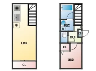 belle ville白金【1階】の間取り