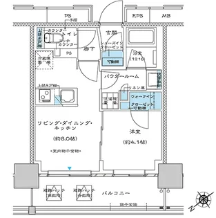 プレミスト板橋【5階】の間取り