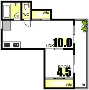 平和ビル【7階】の間取り