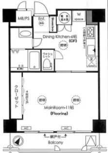 東京都港区南麻布1【マンション】の間取り